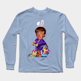 happy easter bunny donald trump funny Long Sleeve T-Shirt